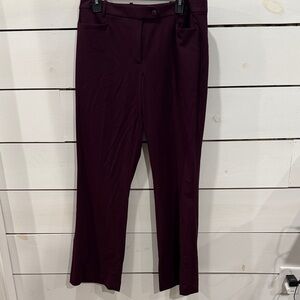 Calvin Klein Women's Dark Purple Flare Pants